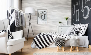 panele ścienne 3d sypialnia panele dekoracyjne loft design system model 28 ripples sklep internetowy