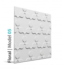 Panel beton grc Floral model 05