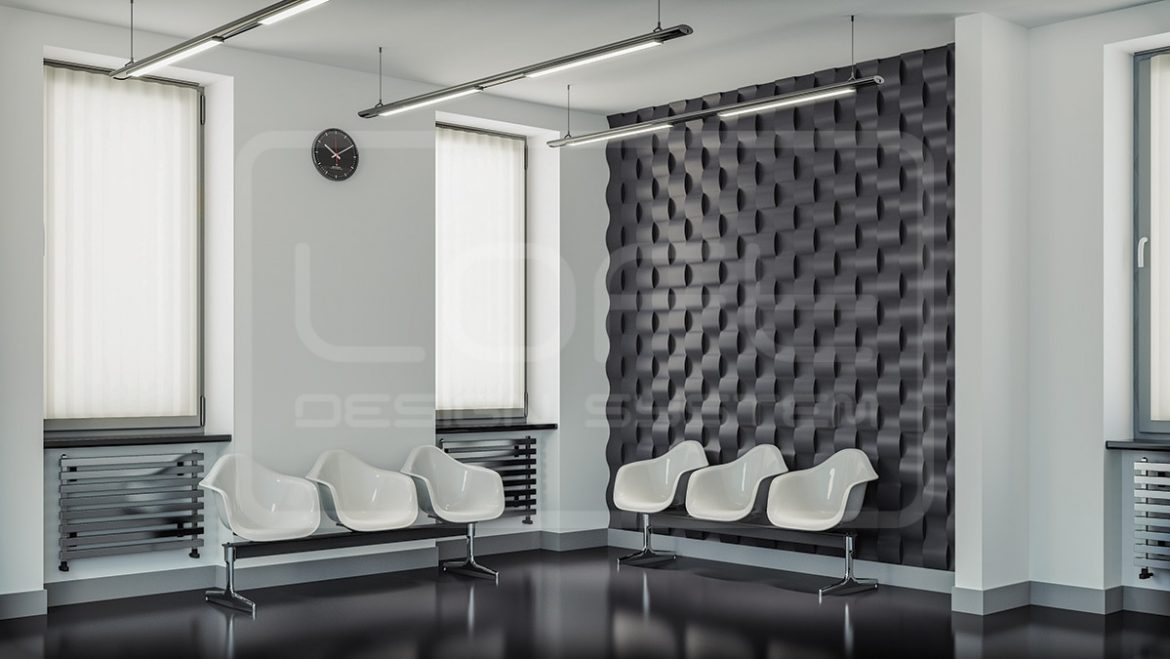 Panele 3D dekoracje ścienne Twist Fala Loft Design System