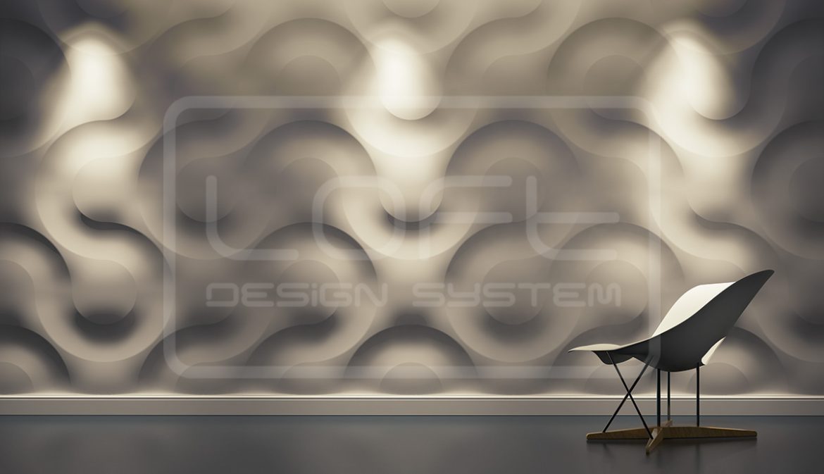 panele 3d dekoracje ścienne curves loft design system