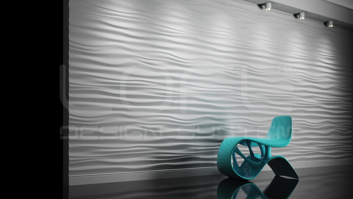 Panele 3D dekoracje ścienne Ripples fala Loft Design System