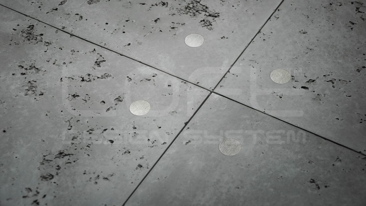 Loft Concrete panel dekoracyjny Dove grey hollow