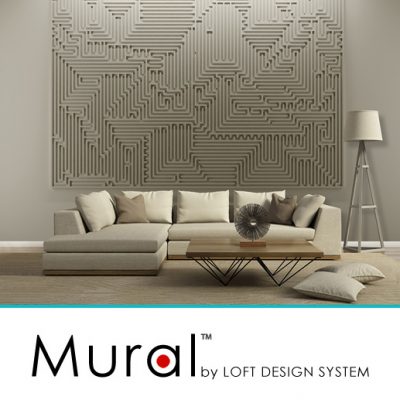 Panele 3D Archetype loft design system mural Labirynt