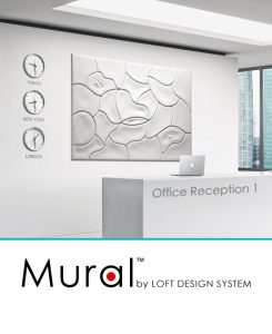 Panele 3D Mougins loft design system mural