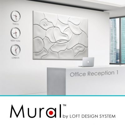 Panele 3D Mougins loft design system mural