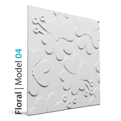 Panel beton grc Floral model 04
