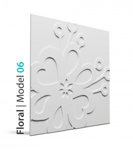 Panel beton grc Floral model 06