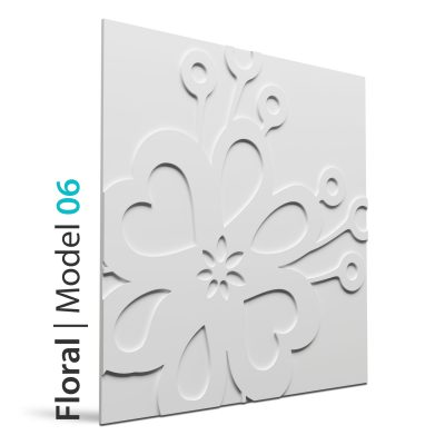Panel beton grc Floral model 06