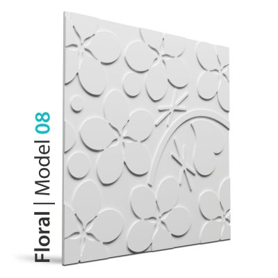Panel beton grc Floral model 08