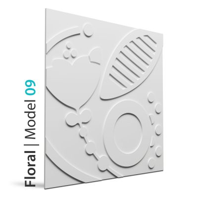 Panel beton grc Floral model 09