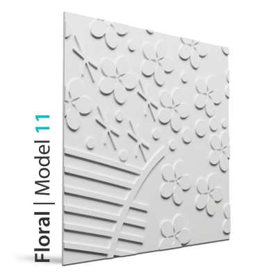 Panel beton grc Floral model 11