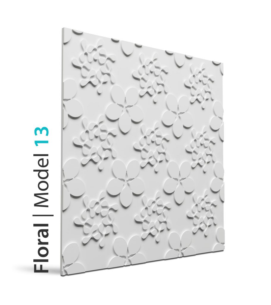Panel beton grc Floral model 13
