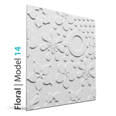 Panel beton grc Floral model 14