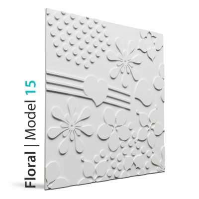 Panel beton grc Floral model 15