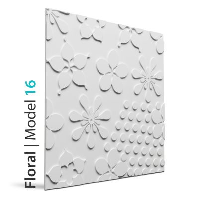 Panel beton grc Floral model 16
