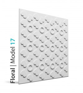 Panel beton grc Floral model 17