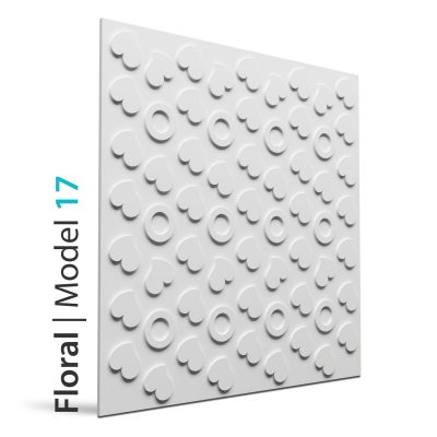 Panel beton grc Floral model 17