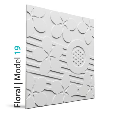 Panel beton grc Floral model 19