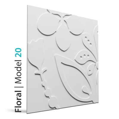 Panel beton grc Floral model 20