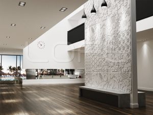 Loft Design System Floral panele betonowe grc, beton architektoniczny