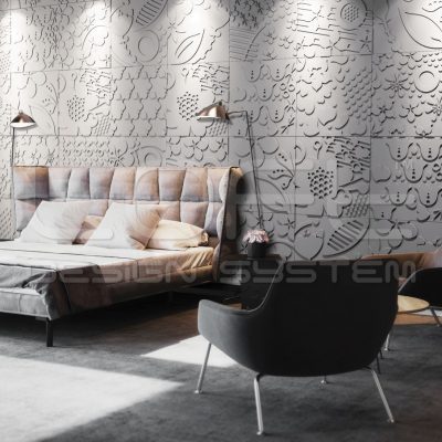 Loft Design System Floral panele betonowe grc, beton architektoniczny