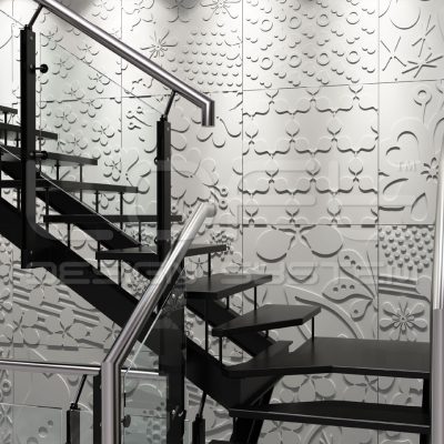 Loft Design System Floral panele betonowe grc, beton architektoniczny